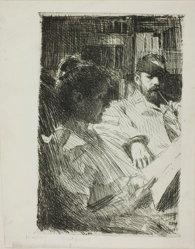 Lecture (M. et Mme Ch. Deering) - Anders Zorn