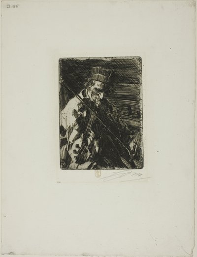 Violoniste de village - Anders Leonard Zorn