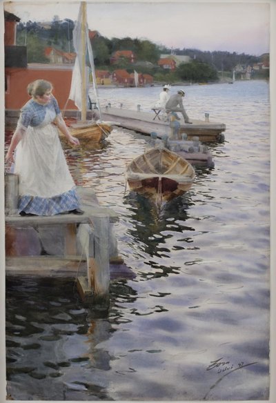 Vagues clapotantes - Anders Leonard Zorn