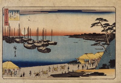 Voiliers dans le port - Ando or Utagawa Hiroshige