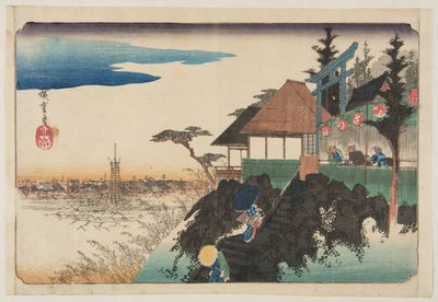 Pente Est au sanctuaire Kanda Myōjin - Ando or Utagawa Hiroshige