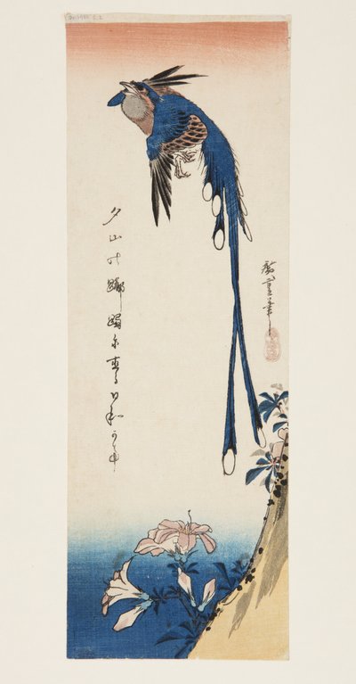 Pie et azalée - Ando or Utagawa Hiroshige