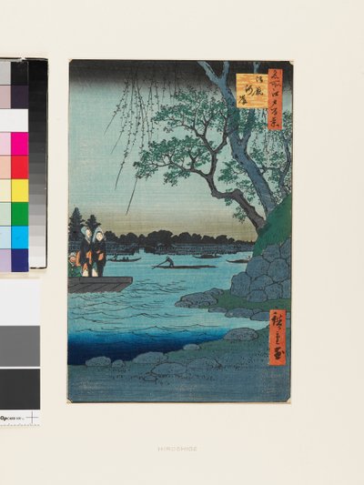 Banque de la rivière Onmaya - Ando or Utagawa Hiroshige