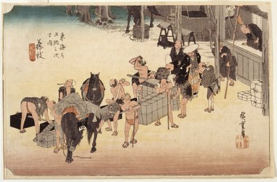 Station 23, Fujieda - Ando or Utagawa Hiroshige