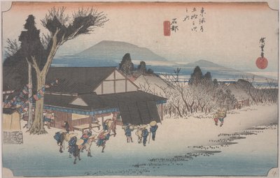 Le village de Mekawa - Ando or Utagawa Hiroshige
