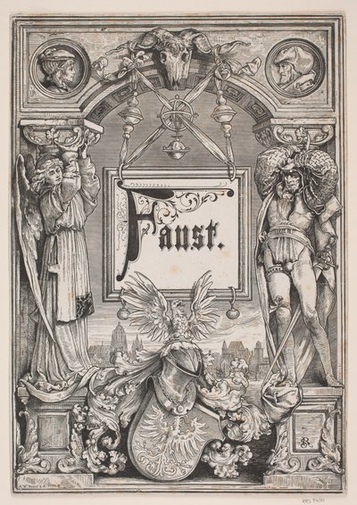 Page de titre et vignette pour une édition de "Faust", Munich 1884 - André Bork