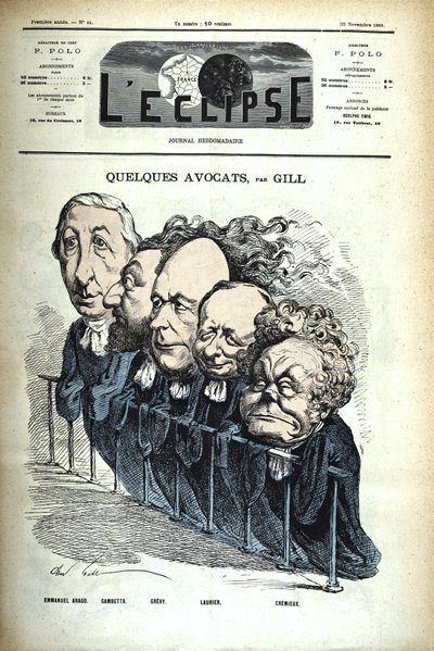 André Gill - Quelques avocats - L