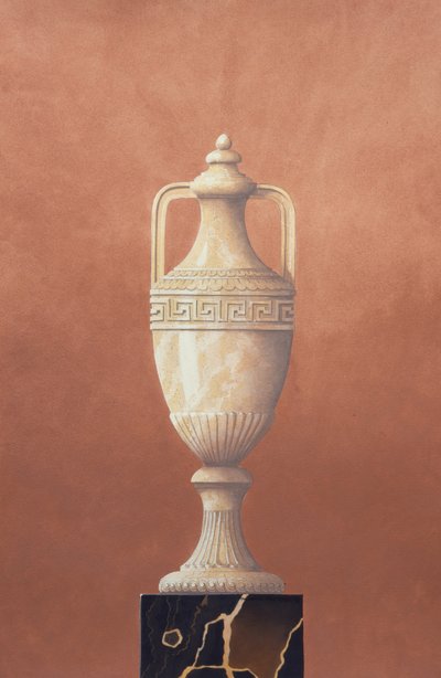 Amphore en marbre blanc - Andras Kaldor