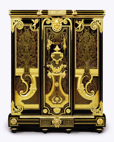 Petite armoire Louis XIV avec montures en or moulu, 1700-10 - Andre Charles Boulle