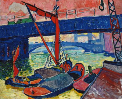 Barges sur la Tamise - Andre Derain