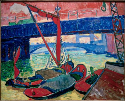 Barques sur la Tamise (Le Pont de Southwark) - Andre Derain