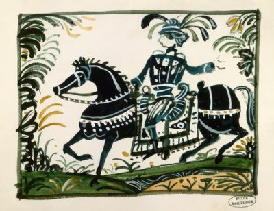 Cavalier avec panache - Andre Derain