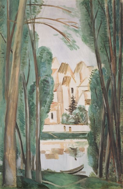 Paysage avec un bateau (Carrieres-Saint-Denis) - Andre Derain