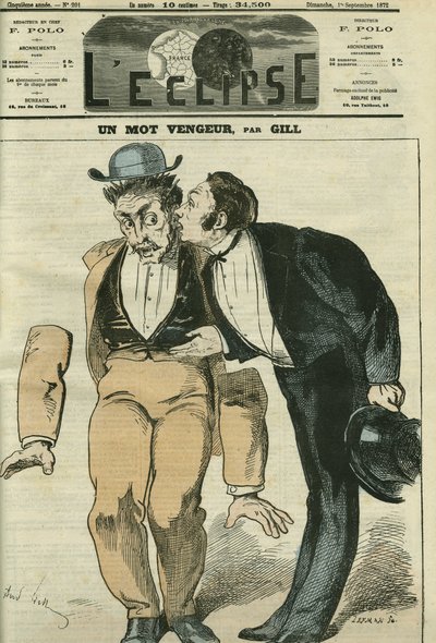 Un mot vengeur, le premier gentleman laisse tomber ses bras en entendant le mot « censure ». Couverture dans « L