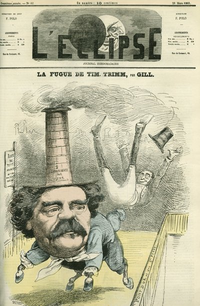 Léo Lespès dit Timothy Trim (1815-1875), journaliste français. Couverture dans « L