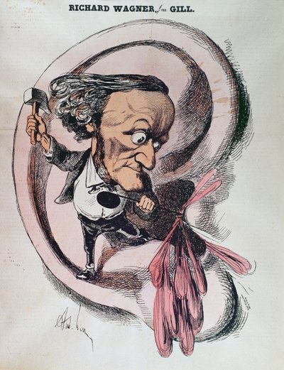 Richard Wagner perçant le tympan du monde, illustration dans 