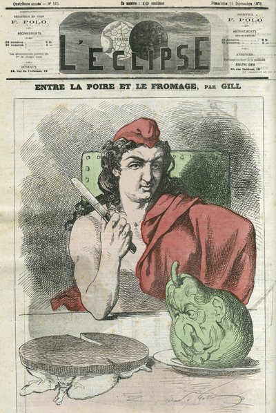 La République « Entre poire et fromage ». Couverture dans « L