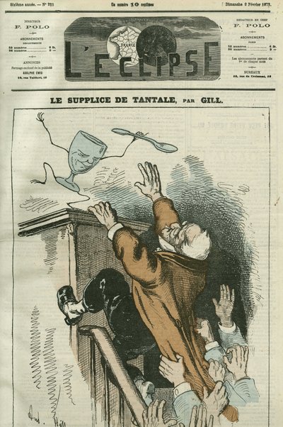 Le Tourment de Tantale, caricature d