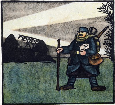 Première Guerre Mondiale 1914-1918 : Poilu. Portrait d