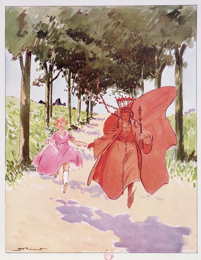 Alice et la Reine Rouge, illustration de 