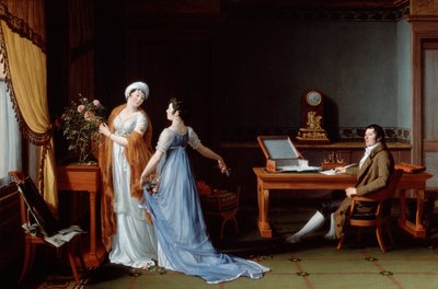 Le comte de la Forêt avec sa femme et sa fille, 1804 - Andre Vincent Francois