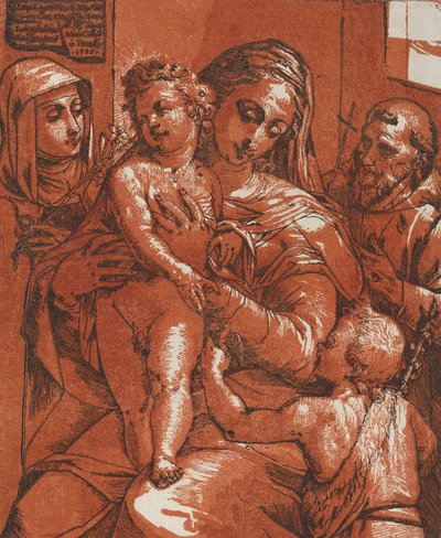 Madone et Enfant accompagnés de saints, 1585 - Andrea Andreani