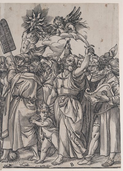 Section B : Isaac, Noé et autres figures, du Triomphe du Christ - Andrea Andreani