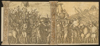 Le Triomphe de Jules César [n°3 et 4 plus 2 colonnes], 1599 - Andrea Andreani