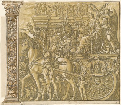 Le triomphe de Jules César [n°9 plus 2 colonnes] - Andrea Andreani after Andrea Mantegna