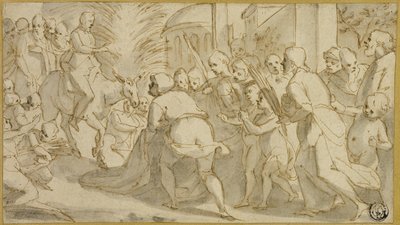 Christ entrant à Jérusalem - Andrea Boscoli