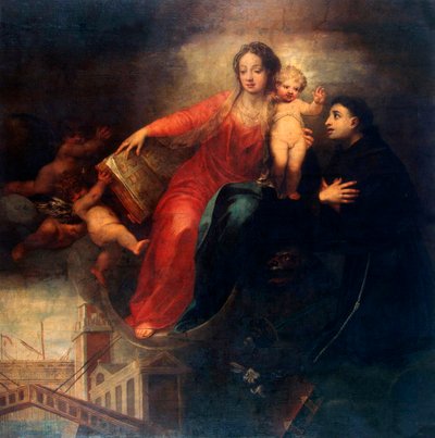 Madone et Enfant avec Saint Antoine de Padoue, 1660s - Andrea Celesti