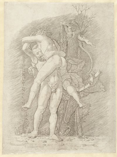Hercule et Antée - Andrea Mantegna (school of)