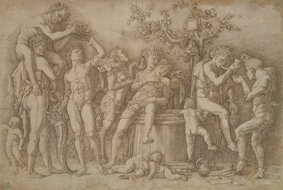 Bacchanale avec la cuve de vin, 1470-90 - Andrea Mantegna