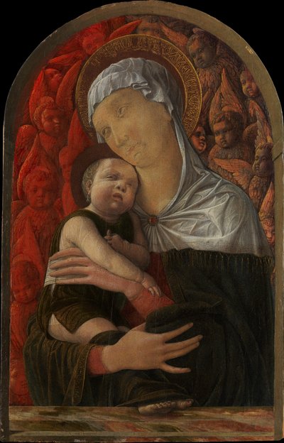 Madone et Enfant avec séraphins et chérubins, vers 1454 - Andrea Mantegna