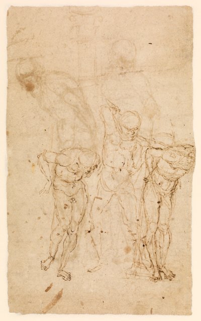 Études pour le Christ à la colonne (verso), c.1460-65 - Andrea Mantegna