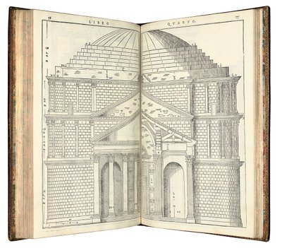Deux vues du Panthéon, 1570 - Andrea Palladio