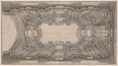 Architecture illusionniste pour la voûte de San Ignazio - Andrea Pozzo