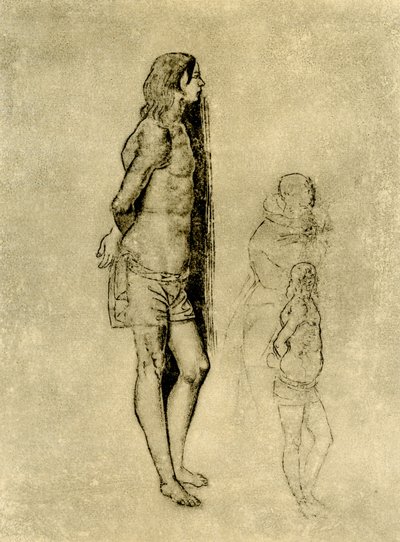 Étude sur Saint Sébastien pour la peinture à Bergame - Andrea Previtali