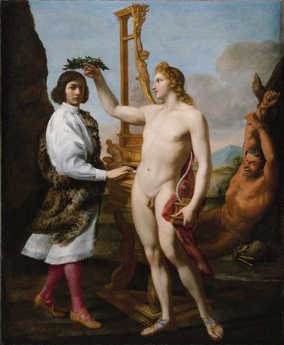 Marcantonio Pasqualini couronné par Apollon - Andrea Sacchi