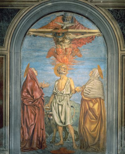 Sainte Trinité avec Saint Jérôme - Andrea del Castagno