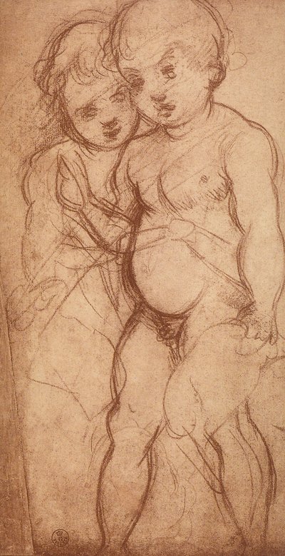 Étude de deux chérubins - Andrea del Sarto