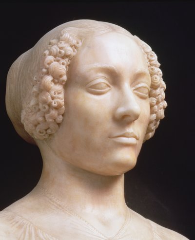 Femme avec un bouquet, c.1475-80 (détail) - Andrea del Verrocchio
