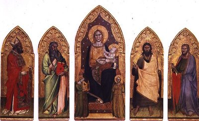 Madone et enfant avec saints - Andrea di Cione Orcagna