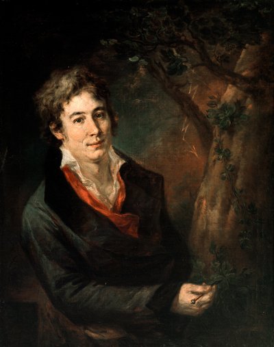 Portrait du poète et dramaturge italien Ugo Foscolo (1778-1827) - Andrea the Elder Appiani