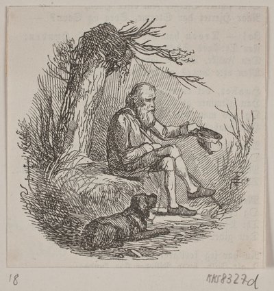 Mendiant sous un saule - Andreas Flinch
