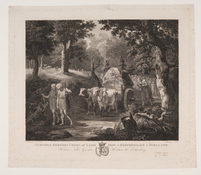 Gudinden Henthas extrait de Lejre Skov dans Herthadalen à Sjælland - Andreas Flint