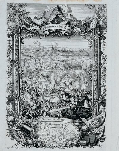 La victoire du prince Eugène François de Savoie en Belgique - Andreas Matthias Wolffgang