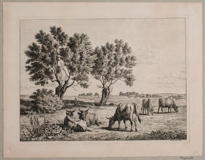 Paysage avec du bétail paissant - Andreas Peter Madsen