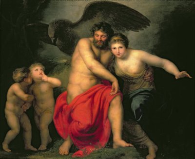 Zeus et Héra sur le mont Ida, 1775 - Andreas or Andries Lens