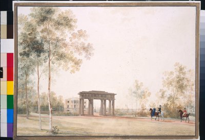 Gateway to the Park in Tsarskoye Selo - Andrei Yefimovich Martynov